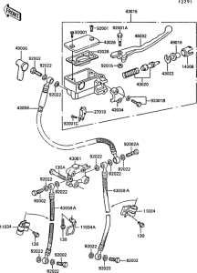 ZG1300 Главный тормозной цилиндр