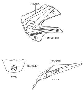 DR-Z110 Наклейка