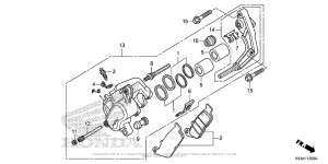 CB300F Front Brake Caliper (Standard)