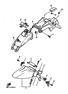 FZR400 FZR400U Крыло