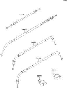 EJ800 Тросы управления