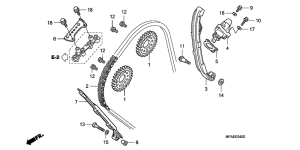 CBF1000 Цепь грм / натяжное устройство