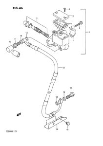 TS200 Передний тормозной цилиндр