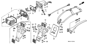 XR200R Taillight unit ass`y