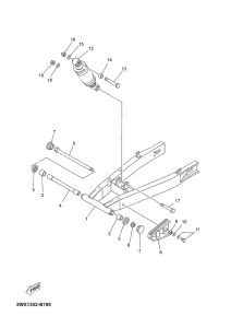 TZR50 Rear arm & suspension