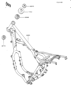 KX500 Frame comp