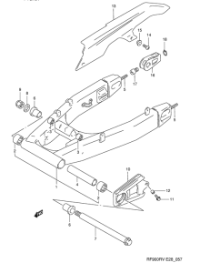 RF900 Маятник задний