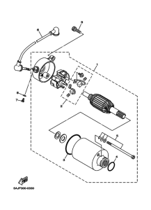 XVS125 Стартерный мотор