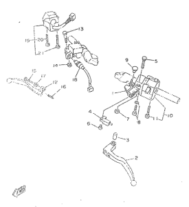 TZR50 Handle switch. lever