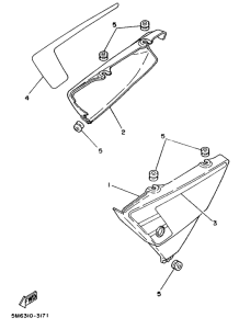 DT50MX Боковые обтекатели