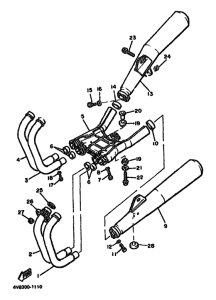 XJ550 Выхлопная система