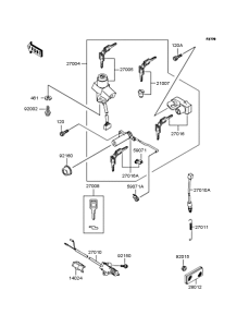 ZR1100 Замок зажигания
