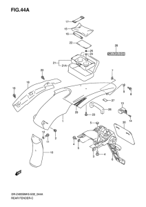 DR-Z400 Заднее крыло