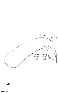 RM250 Переднее крыло