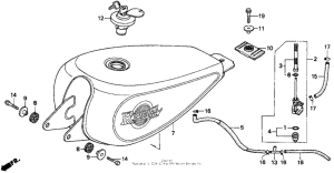 CMX250C Топливный бак