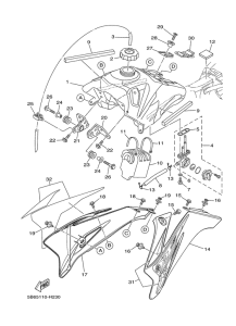 TTR110E Топливный бак