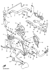 YZF1000R Radiator. hose