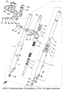 XS400D Передняя вилка