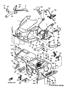 FZR600E Обтекатель 1