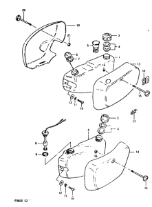 FR80 Oil tank - frame cover