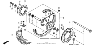 XR650R Переднее колесо