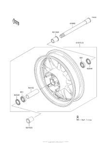 VN1700 Переднее колесо