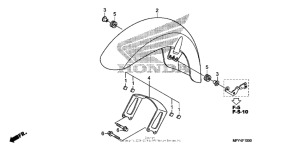 VT1300CT Front fender (1)