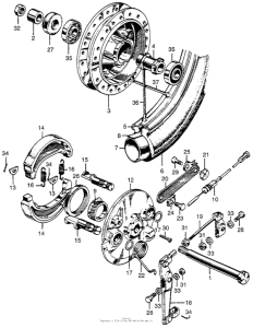 CL175 Cl175 front wheel