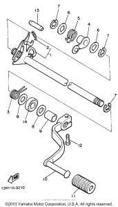 XS400J Вал переключения