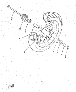CW50RSP Переднее колесо