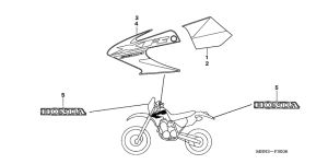 XR650R Наклейка