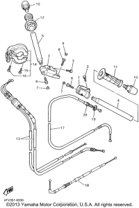 YZF600RPC Троса