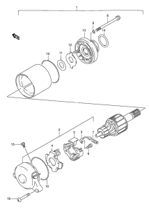 AN125 Стартерный мотор