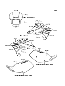 KLX250 Наклейки