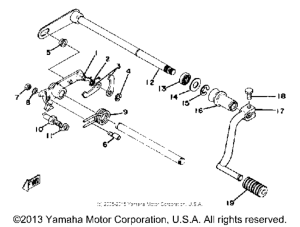 XS400_2F - 1979 Переключение скоростей