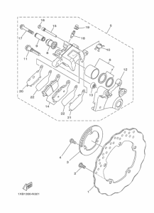 MT07A Задний суппорт