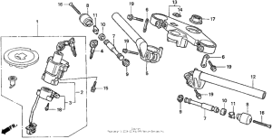CBR900RR Handlebar + top bridge