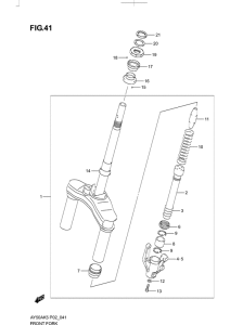 AY50 Вилка передней оси