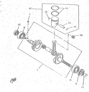 CW50RS Коленвал и поршень