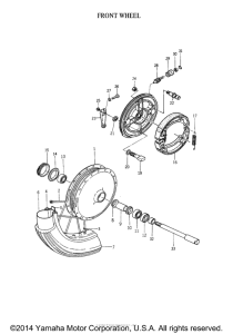 YDS3C Переднее колесо