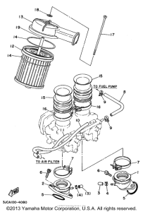 XV535GC Впускная система