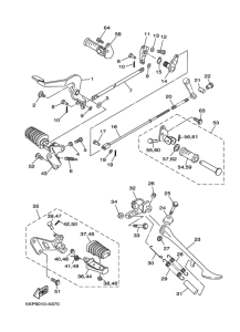 XVS400 ｽﾀﾝﾄﾞ.ﾌｰﾄﾚｽﾄ 1