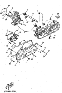 YH50 Картер двигателя