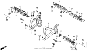 VFR700F Подножки