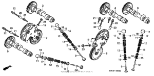 VFR800 Распределительный вал