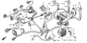 VTR1000SP Harness wire