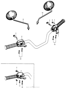 CL90 Turn signal switch + dimmer switch