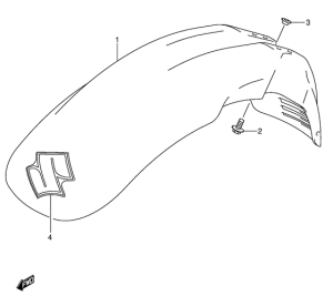 DR-Z250 Переднее крыло