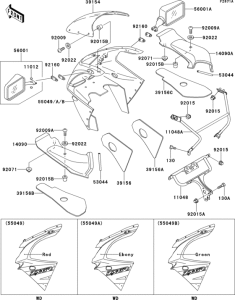 ZX600 Cowling(zx600-f2)