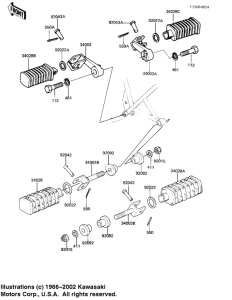 KZ1000 Подножки